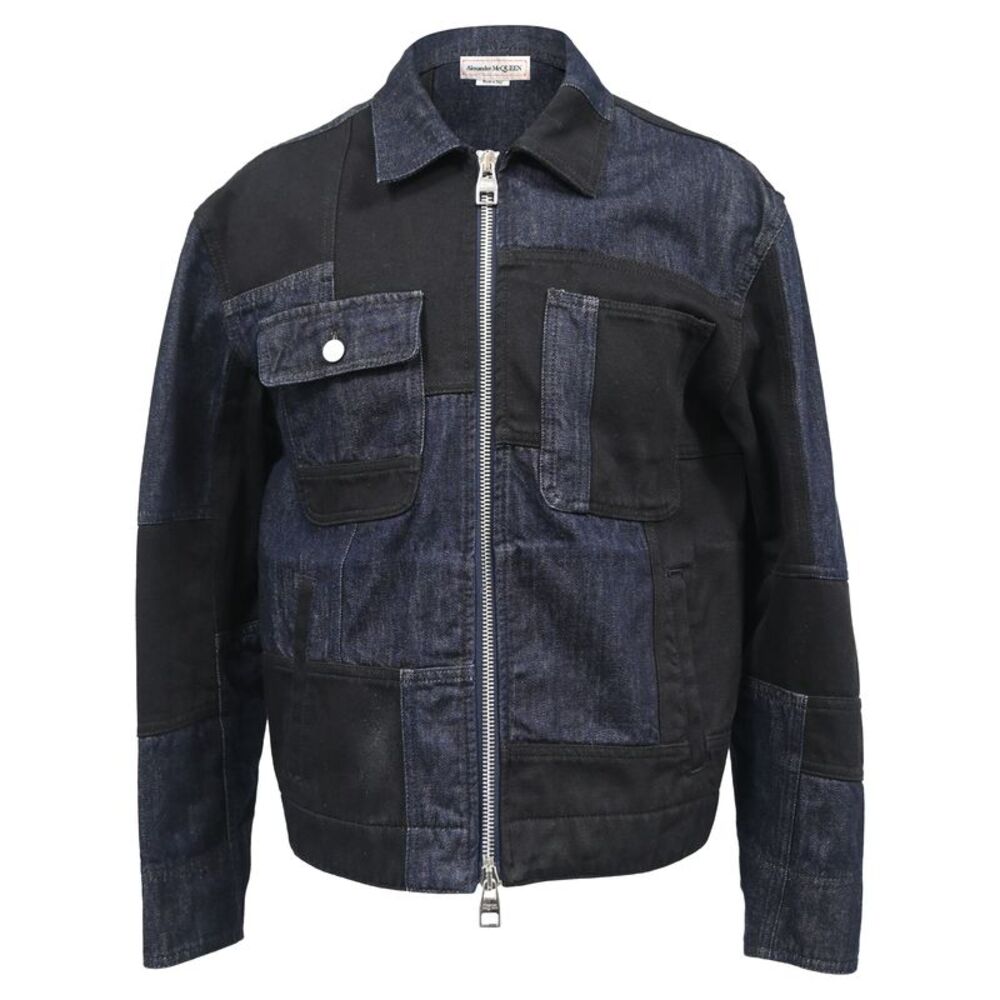 Alexander McQueen Patchwork Jacket in Multicolor Denim